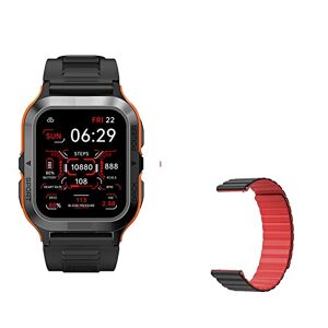 VPSN Reloj Inteligente Hombre Fitness Smartwatch Mujer Modos Deportivos (Color : Orange n A n Film)