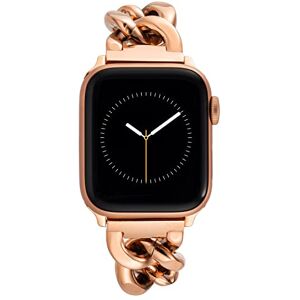 Anne Klein Moderna pulsera de cadena de repuesto para Apple iWatch, segura, ajustable, se adapta a la mayoría de muñecas, Tono oro rosa, 38/40/41mm Anne Klein Moderna pulsera de cadena de repuesto para Apple iWatch, segura, ajustable, se adapta a la mayoría de muñecas, Tono oro rosa, 38/40/41mm