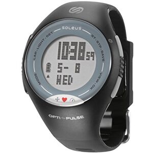 Soleus Pulse Reloj con Monitor de Actividad física y Ritmo cardíaco, Unisex Adulto, Gris/Negro Soleus Pulse Reloj con Monitor de Actividad física y Ritmo cardíaco, Unisex Adulto, Gris/Negro