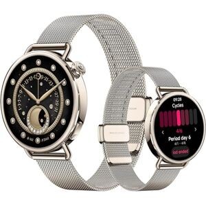 Xiaomi Watch S4 41mm, Smartwatch, Diámetro de 41 mm, Cuerpo Ultraligero de 32g, Pronóstico Menstrual, 150+ Modos Deportivos, Funciones de Seguridad, HyperOS 3, Correa milanesa (Dorado) Xiaomi Watch S4 41mm, Smartwatch, Diámetro de 41 mm, Cuerpo Ultraligero de 32g, Pronóstico Menstrual, 150+ Modos Deportivos, Funciones de Seguridad, HyperOS 3, Correa milanesa (Dorado)