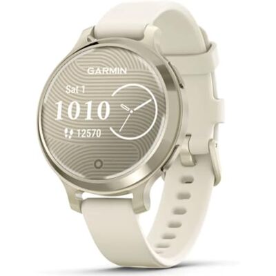 Garmin Lily 2 Active, Reloj Inteligente con GPS, Diseño Elegante, Datos de Salud y Forma Física, Pantalla Táctil, Notificaciones, Autonomía hasta 9 días, Dorado con Correa Blanca, Reacondicionado Garmin Lily 2 Active, Reloj Inteligente con GPS, Diseño Elegante, Datos de Salud y Forma Física, Pantalla Táctil, Notificaciones, Autonomía hasta 9 días, Dorado con Correa Blanca, Reacondicionado