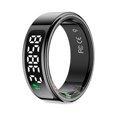 PRIXTON Anillo Inteligente Smart Ring Orbyt Touch, Pantalla Táctil, Base de Carga, Análisis del Sueño/Pulsómetro/Podómetro/Calorías, Android e iOS, Color Negro, Talla 9 (19.1 mm) (Reacondicionado) PRIXTON Anillo Inteligente Smart Ring Orbyt Touch, Pantalla Táctil, Base de Carga, Análisis del Sueño/Pulsómetro/Podómetro/Calorías, Android e iOS, Color Negro, Talla 9 (19.1 mm) (Reacondicionado)