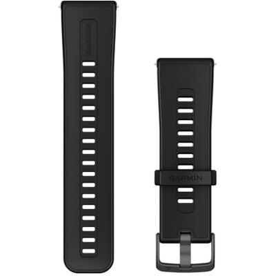 Garmin Correa de desmontaje rápido 24 mm Venu X1, Silicona, Negro Garmin Correa de desmontaje rápido 24 mm Venu X1, Silicona, Negro
