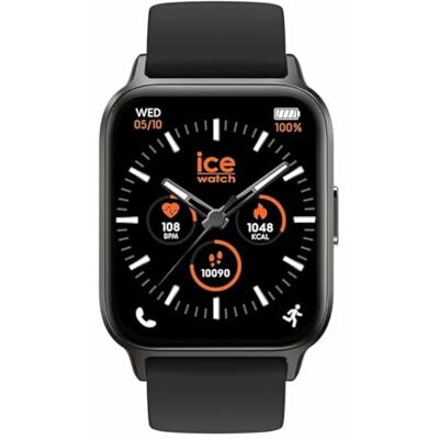 ICE-WATCH Ice fit 1.0 Black AMOLED Reloj Conectado Negro con Correa de Silicona (1.78 Pulgadas) ICE-WATCH Ice fit 1.0 Black AMOLED Reloj Conectado Negro con Correa de Silicona (1.78 Pulgadas)
