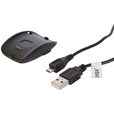 vhbw Cable de Carga USB Compatible con Samsung Gear S SM-R750 smartwatch Estación acoplamiento negro, 100 cm vhbw Cable de Carga USB Compatible con Samsung Gear S SM-R750 smartwatch Estación acoplamiento negro, 100 cm