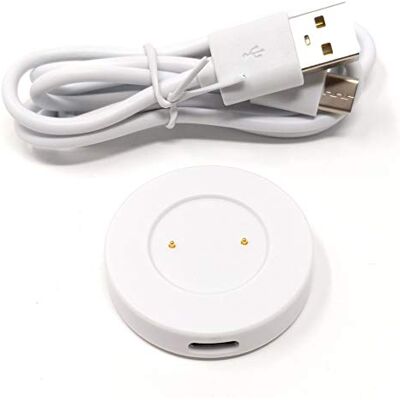 SYSTEM-S Base de Carga USB para Huawei Watch GT, Color Blanco SYSTEM-S Base de Carga USB para Huawei Watch GT, Color Blanco