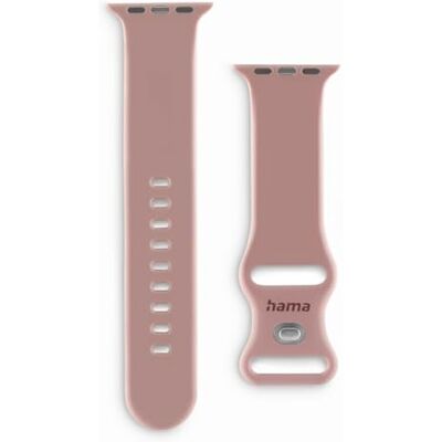 Hama Correa para reloj Apple Watch 42/44/45/49 mm (para reloj, silicona, pulsera, color rosa reemplazable) Hama Correa para reloj Apple Watch 42/44/45/49 mm (para reloj, silicona, pulsera, color rosa reemplazable)