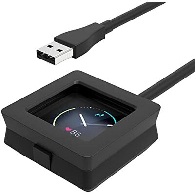 MoKo Cargador Compatible con Fitbit Blaze, Base de Carga de Repuesto con Cable de Carga USB de 93 cm, Negro MoKo Cargador Compatible con Fitbit Blaze, Base de Carga de Repuesto con Cable de Carga USB de 93 cm, Negro