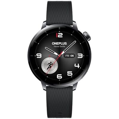 OnePlus Watch 3 Smartwatch, hasta 60 Horas de batería, Caja de Acero Inoxidable de 43 mm, más de 100 Modos Deportivos, Resistencia al Agua IP68 y 5 ATM, Monitor de Actividad física, Color Negro OnePlus Watch 3 Smartwatch, hasta 60 Horas de batería, Caja de Acero Inoxidable de 43 mm, más de 100 Modos Deportivos, Resistencia al Agua IP68 y 5 ATM, Monitor de Actividad física, Color Negro