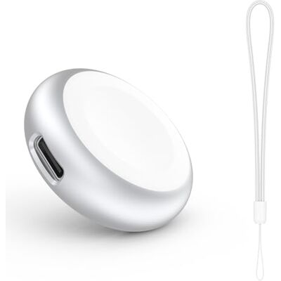 MoKo Cargador para Apple Watch, Cargador Portátil para iWatch, Base de Carga Magnética Compatible con Apple Watch Series 11 10 9 8 7 6 5 4 3 2 1, SE3/2/1, Ultra 3/2/1 con Cordón Antirrobo, 2,5W, Plata MoKo Cargador para Apple Watch, Cargador Portátil para iWatch, Base de Carga Magnética Compatible con Apple Watch Series 11 10 9 8 7 6 5 4 3 2 1, SE3/2/1, Ultra 3/2/1 con Cordón Antirrobo, 2,5W, Plata