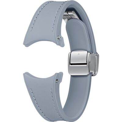 Samsung Galaxy Official D-Buckle Hybrid Eco-Leather Band (Delgada, S/M) para Galaxy Watch, Azul Samsung Galaxy Official D-Buckle Hybrid Eco-Leather Band (Delgada, S/M) para Galaxy Watch, Azul