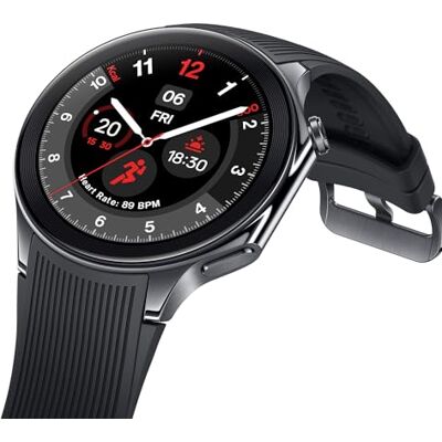 OnePlus Watch 2 con Wear OS 4, chipset Snapdragon W5, batería de hasta 100 horas de duración, pantalla AMOLED de 1.43 pulgadas, construcción de acero inoxidable y cristal de zafiro, GPS de doble OnePlus Watch 2 con Wear OS 4, chipset Snapdragon W5, batería de hasta 100 horas de duración, pantalla AMOLED de 1.43 pulgadas, construcción de acero inoxidable y cristal de zafiro, GPS de doble