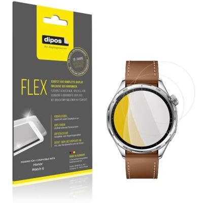 dipos FLEX 2x Protector de Pantalla claro para Honor Watch 6 dipos FLEX 2x Protector de Pantalla claro para Honor Watch 6