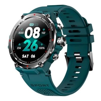 DCU TECNOLOGIC Smartwatch GPS Reloj Inteligente Pantalla Táctil Amoled HD 14 Modos Deporte Notificaciones Apps y Llamadas IP68* Cian DCU TECNOLOGIC Smartwatch GPS Reloj Inteligente Pantalla Táctil Amoled HD 14 Modos Deporte Notificaciones Apps y Llamadas IP68* Cian