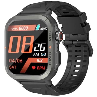Blackview W30 Reloj Deportivo Inteligente con Pantalla de 1.91" + 100 Modos de Entrenamiento y notificaciones, Profundidad de Buceo de 10 m, autonomía de 7 días, micrófono, Negro, Negro, 320x380, Blackview W30 Reloj Deportivo Inteligente con Pantalla de 1.91" + 100 Modos de Entrenamiento y notificaciones, Profundidad de Buceo de 10 m, autonomía de 7 días, micrófono, Negro, Negro, 320x380,
