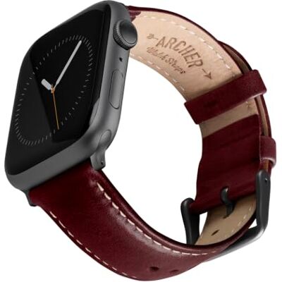 Archer Watch Straps Correa Reloj de Cuero de Grano Superior para Apple Watch Archer Watch Straps Correa Reloj de Cuero de Grano Superior para Apple Watch