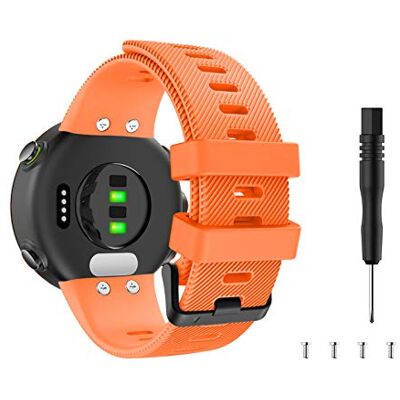MoKo Correa de Silicona Compatible con Garmin Forerunner 45 / Swim 2 MoKo Correa de Silicona Compatible con Garmin Forerunner 45 / Swim 2