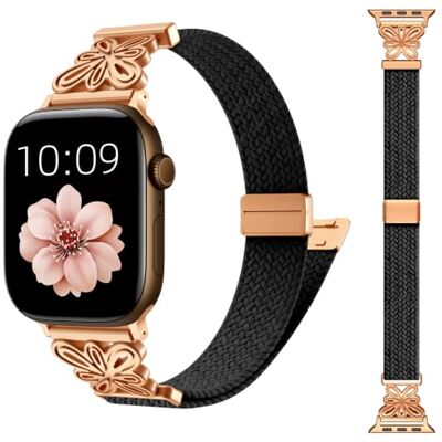 TiMOVO Correa Magnética Compatible con Apple Watch Correas para Mujer Correa Metálica de Reloj con Vintage 38/40/41/42mm, Correas de Nailon para iWatch Series 12 11 10 9 8 7 6 5 4 3 2 1, SE 3/2/1 TiMOVO Correa Magnética Compatible con Apple Watch Correas para Mujer Correa Metálica de Reloj con Vintage 38/40/41/42mm, Correas de Nailon para iWatch Series 12 11 10 9 8 7 6 5 4 3 2 1, SE 3/2/1
