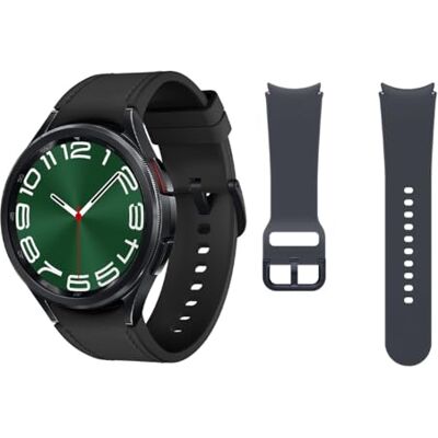 Samsung Galaxy Watch6 Classic Bluetooth, 47 mm + Correa de recambio Smartwatch, Control de Salud, Seguimiento Deportivo, Batería de Carga Rápida, Negro (Versión Española) Samsung Galaxy Watch6 Classic Bluetooth, 47 mm + Correa de recambio Smartwatch, Control de Salud, Seguimiento Deportivo, Batería de Carga Rápida, Negro (Versión Española)
