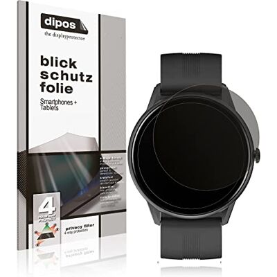 dipos Protector de Pantalla Antiespía para Lytimes 1,3 Zoll Smartwatch Película protectora mate, filtro de privacidad 4 vías, ajuste perfecto, antiarañazos, sin burbujas, autoadhesivo dipos Protector de Pantalla Antiespía para Lytimes 1,3 Zoll Smartwatch Película protectora mate, filtro de privacidad 4 vías, ajuste perfecto, antiarañazos, sin burbujas, autoadhesivo