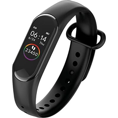 Maxcom Band FW20 Smartband, notificación de Mensajes, sueño, frecuencia cardíaca, oxígeno en Sangre, presión Arterial, podómetro, calorías, Modos Deportivos, resiste al Agua, Negro Maxcom Band FW20 Smartband, notificación de Mensajes, sueño, frecuencia cardíaca, oxígeno en Sangre, presión Arterial, podómetro, calorías, Modos Deportivos, resiste al Agua, Negro