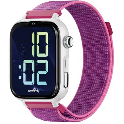 SaveFamily SaveWatch Plus 2 Nano SIM Reloj para niños, GPS, cámara, botón SOS, Frambuesa SaveFamily SaveWatch Plus 2 Nano SIM Reloj para niños, GPS, cámara, botón SOS, Frambuesa