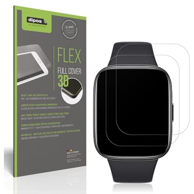 dipos FLEX 2x Protector de Pantalla mate para Xiaomi Redmi Watch 3 Active dipos FLEX 2x Protector de Pantalla mate para Xiaomi Redmi Watch 3 Active