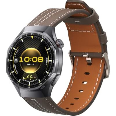 kwmobile Correa compatible con Huawei Watch GT6 Pro 46mm Pulsera de piel auténtica kwmobile Correa compatible con Huawei Watch GT6 Pro 46mm Pulsera de piel auténtica