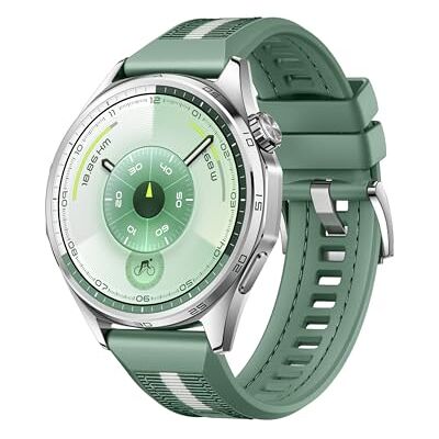 Huawei Watch GT 6 46mm GPS Smartwatch, 1.47''AMOLED Pantalla Táctil, hasta 21 Días de Autonomía, Ciclismo, 100+Modos Deportivos, Compatible con iOS Android, NFC, Monitoreo de Salud, Verde Huawei Watch GT 6 46mm GPS Smartwatch, 1.47''AMOLED Pantalla Táctil, hasta 21 Días de Autonomía, Ciclismo, 100+Modos Deportivos, Compatible con iOS Android, NFC, Monitoreo de Salud, Verde