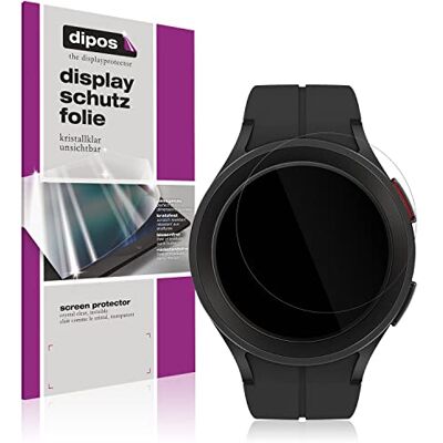 dipos 5x Protector de Pantalla claro para Samsung Galaxy Watch 5 Pro Transparente, ajuste perfecto, antiarañazos, sin burbujas, apto para fundas, compatible con huellas dactilares, autoadhesivo dipos 5x Protector de Pantalla claro para Samsung Galaxy Watch 5 Pro Transparente, ajuste perfecto, antiarañazos, sin burbujas, apto para fundas, compatible con huellas dactilares, autoadhesivo