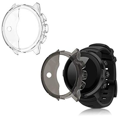 kwmobile Carcasa Compatible con Suunto 9/9 Baro/Spartan Sport Wrist HR Funda 2X Protector Pantalla Completo Ultrafino y antigolpes Transparente/Negro/Transparente kwmobile Carcasa Compatible con Suunto 9/9 Baro/Spartan Sport Wrist HR Funda 2X Protector Pantalla Completo Ultrafino y antigolpes Transparente/Negro/Transparente