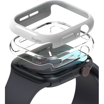 Ringke Slim Diseñado para Funda Apple Watch Series 11 y Series 10 (42 mm) Sin Decoloración, Protector Transparente y Ligera con Color Adicional Clear + Light Gray Ringke Slim Diseñado para Funda Apple Watch Series 11 y Series 10 (42 mm) Sin Decoloración, Protector Transparente y Ligera con Color Adicional Clear + Light Gray