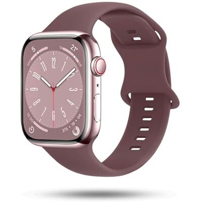 OneFlow Correa suave compatible con Apple Watch, pulsera deportiva para deportes al aire libre, pulsera deportiva para mujer y hombre, pulsera de silicona suave, correa de repuesto flexible OneFlow Correa suave compatible con Apple Watch, pulsera deportiva para deportes al aire libre, pulsera deportiva para mujer y hombre, pulsera de silicona suave, correa de repuesto flexible