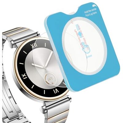 kwmobile Protectores de Pantalla Compatibles con Huawei Watch GT4 41mm Set 2x Cristal Templado Transparente para Smartwatch con Pack de Instalación Sencilla kwmobile Protectores de Pantalla Compatibles con Huawei Watch GT4 41mm Set 2x Cristal Templado Transparente para Smartwatch con Pack de Instalación Sencilla