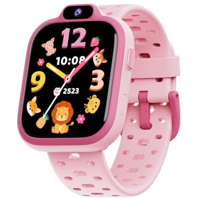 BIGGERFIVE Reloj Inteligente Niños Niñas 3-14, 1,8" Pulsera Actividad Podómetro, Frecuencia Cardíaca, Resistente al Agua IP68, Monitor de Sueño, Despertador, Juegos, Música, vídeos y fotos BIGGERFIVE Reloj Inteligente Niños Niñas 3-14, 1,8" Pulsera Actividad Podómetro, Frecuencia Cardíaca, Resistente al Agua IP68, Monitor de Sueño, Despertador, Juegos, Música, vídeos y fotos