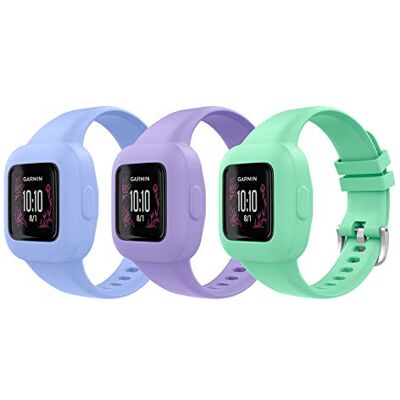 MoKo Pack de 3 Correas de Silicona Compatible con Garmin Vivofit JR 3 MoKo Pack de 3 Correas de Silicona Compatible con Garmin Vivofit JR 3