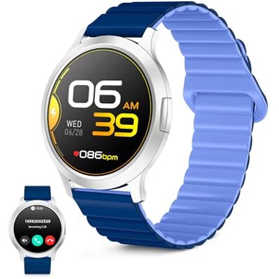 KSIX Smartwatch Core 3 Go Reloj Inteligente Pantalla AMOLED 1.32", Diseño Ultra Fino, Llamadas, Correa de Silicona Magnética, IP67, Compatible con iPhone® y Android® Azul Marino KSIX Smartwatch Core 3 Go Reloj Inteligente Pantalla AMOLED 1.32", Diseño Ultra Fino, Llamadas, Correa de Silicona Magnética, IP67, Compatible con iPhone® y Android® Azul Marino