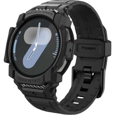 Spigen Funda Rugged Armor Pro con correa para Galaxy Watch 7 44mm Spigen Funda Rugged Armor Pro con correa para Galaxy Watch 7 44mm