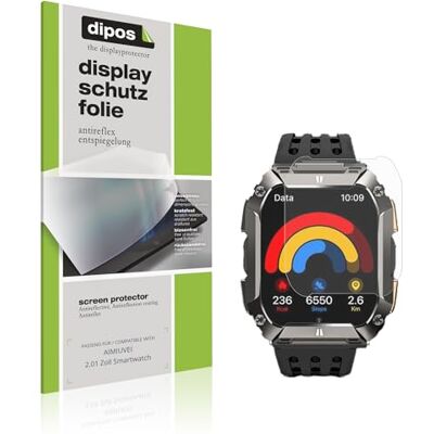 dipos 6x Protector de Pantalla mate para AIMIUVEI 2.01 Zoll Smartwatch dipos 6x Protector de Pantalla mate para AIMIUVEI 2.01 Zoll Smartwatch