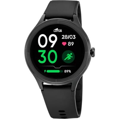 Lotus Reloj Inteligente Hombre Mujer Smartwatch Caucho Negro Lotus Reloj Inteligente Hombre Mujer Smartwatch Caucho Negro