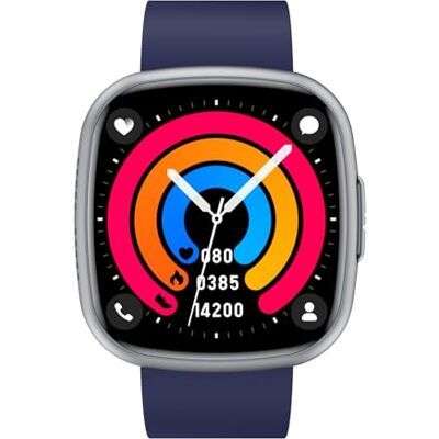 Knauermann (2025) Negro Rectangular Reloj de Salud Smartwatch ECG Función HRV Bluetooth BT Apnea del Sueño Presión Arterial Banda de Silicona Azul, Negro, Höhe: 42mm; Breite Knauermann (2025) Negro Rectangular Reloj de Salud Smartwatch ECG Función HRV Bluetooth BT Apnea del Sueño Presión Arterial Banda de Silicona Azul, Negro, Höhe: 42mm; Breite