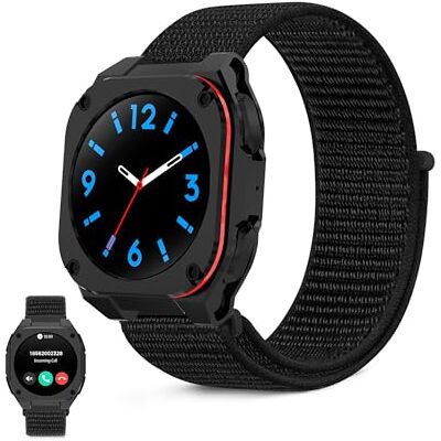 KSIX Smartwatch Zenthium Go Reloj Inteligente Hombre con Llamadas y Whatsapp, Pantalla AMOLED 1.32", Diseño Aeronáutico Reforzado, IP68 Sumergible, Compatible con iPhone® y Android® Negro KSIX Smartwatch Zenthium Go Reloj Inteligente Hombre con Llamadas y Whatsapp, Pantalla AMOLED 1.32", Diseño Aeronáutico Reforzado, IP68 Sumergible, Compatible con iPhone® y Android® Negro