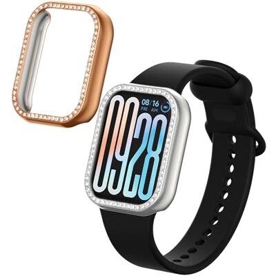 kwmobile Protector Reloj Inteligente Compatible con Xiaomi Smart Band 9 Pro Protector Pantalla Reloj 2X Carcasa Antigolpes para Esfera Smartwatch Plata/Oro Rosa kwmobile Protector Reloj Inteligente Compatible con Xiaomi Smart Band 9 Pro Protector Pantalla Reloj 2X Carcasa Antigolpes para Esfera Smartwatch Plata/Oro Rosa
