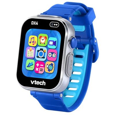 VTech KidiZoom Smartwatch DX4, Color Azul, Cámara Dual para Fotos y Selfies, Juegos, Podómetro, Pantalla Vertical a Color, Reproductor de música, Versión ESP VTech KidiZoom Smartwatch DX4, Color Azul, Cámara Dual para Fotos y Selfies, Juegos, Podómetro, Pantalla Vertical a Color, Reproductor de música, Versión ESP