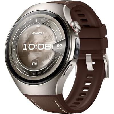 Huawei Watch 5, 46mm Smartwatches, Multi-Sensor Revolucionario X-Tap, SpO2 con la Yema del Dedo, Health Glance, ECG, HRV, eSIM, Android & iOS, Marrón Huawei Watch 5, 46mm Smartwatches, Multi-Sensor Revolucionario X-Tap, SpO2 con la Yema del Dedo, Health Glance, ECG, HRV, eSIM, Android & iOS, Marrón