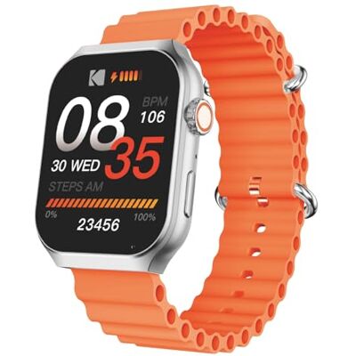 Kodak SW-7210 Reloj Inteligente Pantalla HD de 51 mm Llamadas Bluetooth y Asistente de Voz Frecuencia cardíaca, SpO2, estrés Más de 100 Modos Deportivos GPS 5 días de duración de la Kodak SW-7210 Reloj Inteligente Pantalla HD de 51 mm Llamadas Bluetooth y Asistente de Voz Frecuencia cardíaca, SpO2, estrés Más de 100 Modos Deportivos GPS 5 días de duración de la
