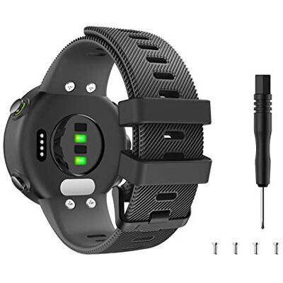 MoKo Correa de Silicona Compatible con Garmin Forerunner 45 / Swim 2 MoKo Correa de Silicona Compatible con Garmin Forerunner 45 / Swim 2