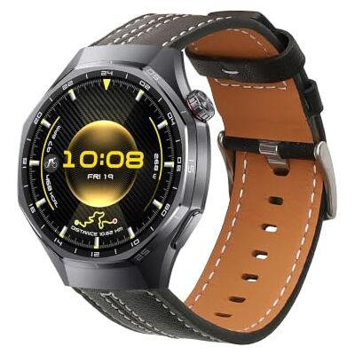 kwmobile Correa compatible con Huawei Watch GT6 Pro 46mm Pulsera de piel auténtica kwmobile Correa compatible con Huawei Watch GT6 Pro 46mm Pulsera de piel auténtica