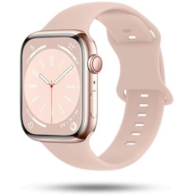 OneFlow Correa suave compatible con Apple Watch, pulsera deportiva para deportes al aire libre, pulsera deportiva para mujer y hombre, pulsera de silicona suave, correa de repuesto flexible OneFlow Correa suave compatible con Apple Watch, pulsera deportiva para deportes al aire libre, pulsera deportiva para mujer y hombre, pulsera de silicona suave, correa de repuesto flexible