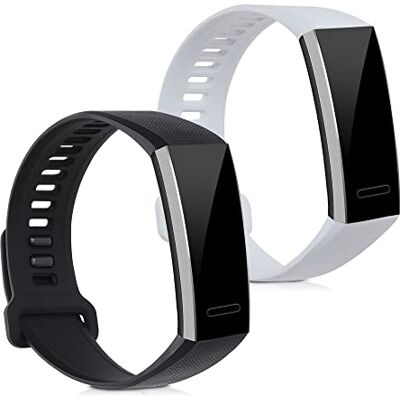kwmobile Pulsera compatible con Huawei Band 2 / Band 2 Pro correa 2x Correas de silicona flexible Tamaño ajustable kwmobile Pulsera compatible con Huawei Band 2 / Band 2 Pro correa 2x Correas de silicona flexible Tamaño ajustable